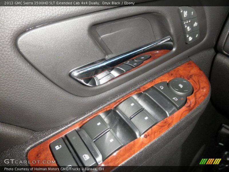 Onyx Black / Ebony 2013 GMC Sierra 3500HD SLT Extended Cab 4x4 Dually