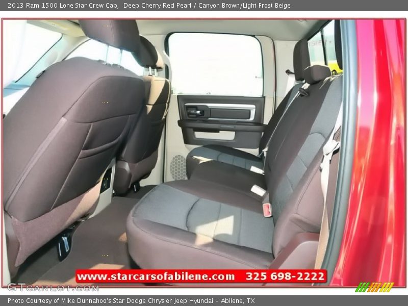 Deep Cherry Red Pearl / Canyon Brown/Light Frost Beige 2013 Ram 1500 Lone Star Crew Cab