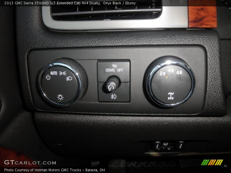 Onyx Black / Ebony 2013 GMC Sierra 3500HD SLT Extended Cab 4x4 Dually