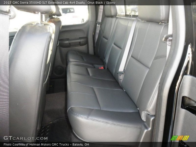 Onyx Black / Ebony 2013 GMC Sierra 3500HD SLT Extended Cab 4x4 Dually