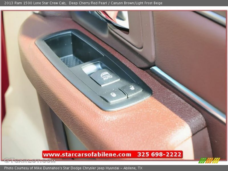 Deep Cherry Red Pearl / Canyon Brown/Light Frost Beige 2013 Ram 1500 Lone Star Crew Cab