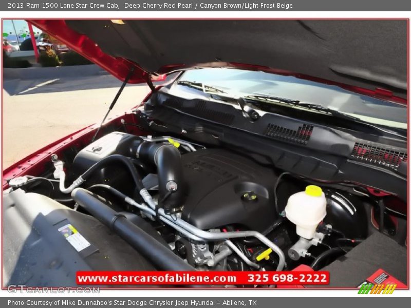 Deep Cherry Red Pearl / Canyon Brown/Light Frost Beige 2013 Ram 1500 Lone Star Crew Cab