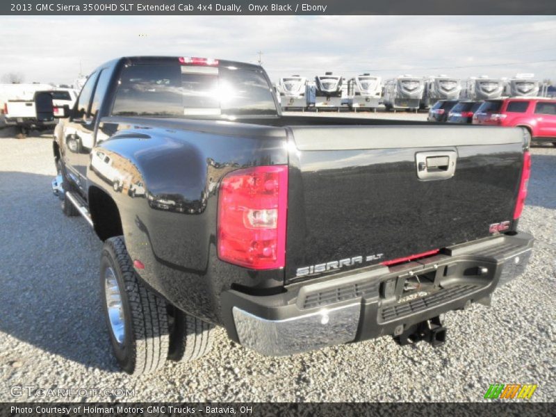 Onyx Black / Ebony 2013 GMC Sierra 3500HD SLT Extended Cab 4x4 Dually