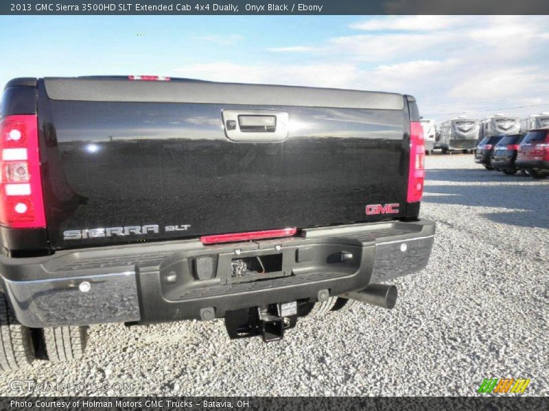 Onyx Black / Ebony 2013 GMC Sierra 3500HD SLT Extended Cab 4x4 Dually