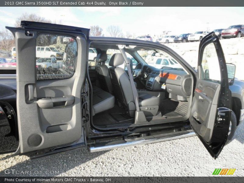 Onyx Black / Ebony 2013 GMC Sierra 3500HD SLT Extended Cab 4x4 Dually