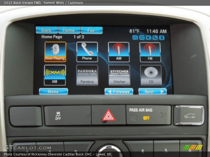 Summit White / Cashmere 2013 Buick Verano FWD