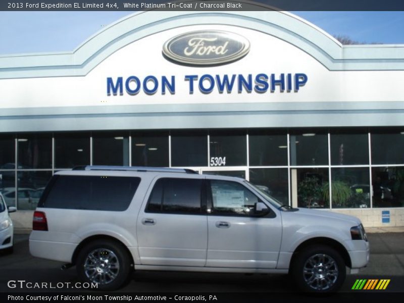 White Platinum Tri-Coat / Charcoal Black 2013 Ford Expedition EL Limited 4x4