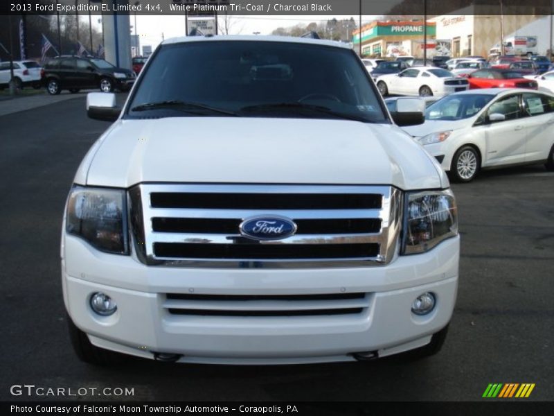 White Platinum Tri-Coat / Charcoal Black 2013 Ford Expedition EL Limited 4x4