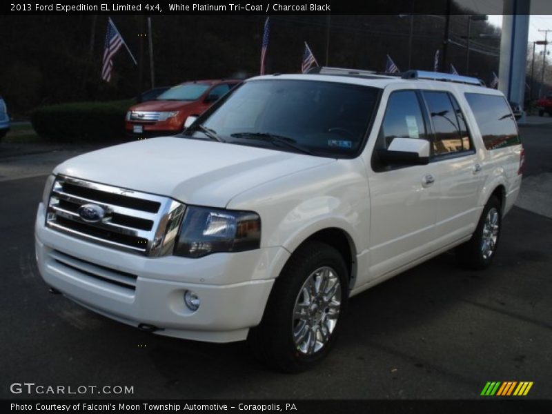 White Platinum Tri-Coat / Charcoal Black 2013 Ford Expedition EL Limited 4x4