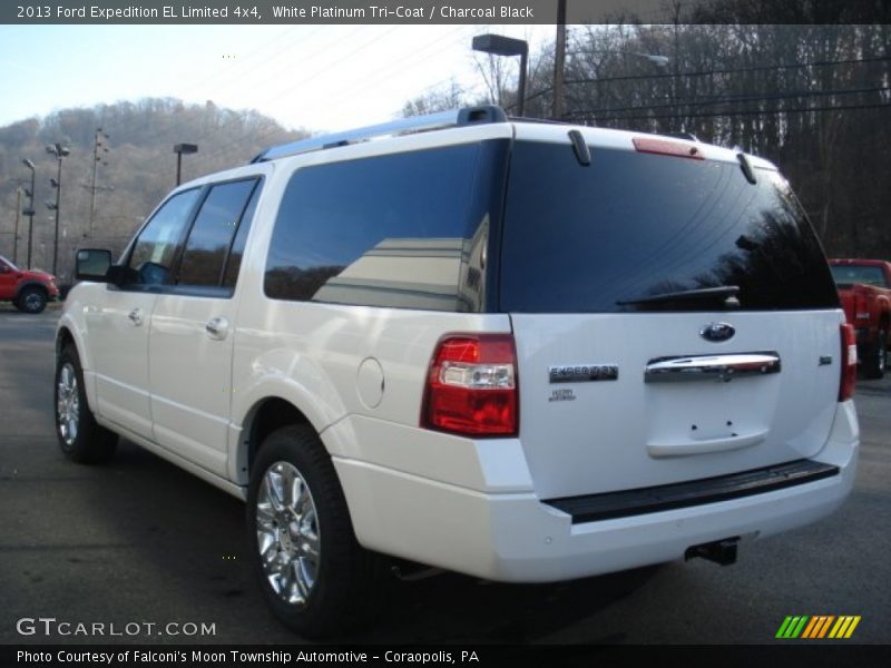 White Platinum Tri-Coat / Charcoal Black 2013 Ford Expedition EL Limited 4x4
