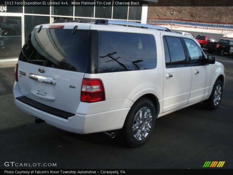 White Platinum Tri-Coat / Charcoal Black 2013 Ford Expedition EL Limited 4x4