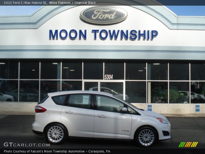 White Platinum / Charcoal Black 2013 Ford C-Max Hybrid SE