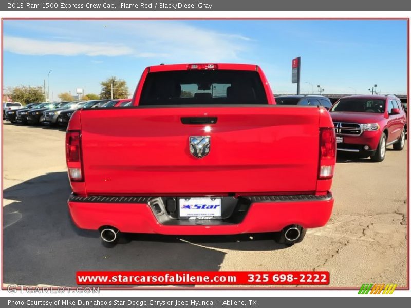 Flame Red / Black/Diesel Gray 2013 Ram 1500 Express Crew Cab