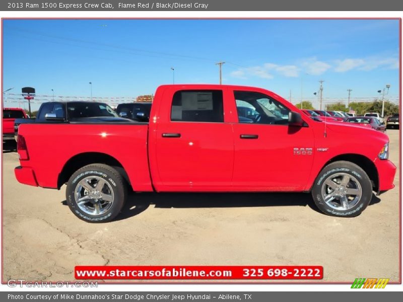 Flame Red / Black/Diesel Gray 2013 Ram 1500 Express Crew Cab