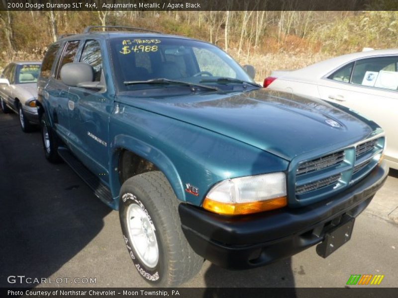 Aquamarine Metallic / Agate Black 2000 Dodge Durango SLT 4x4