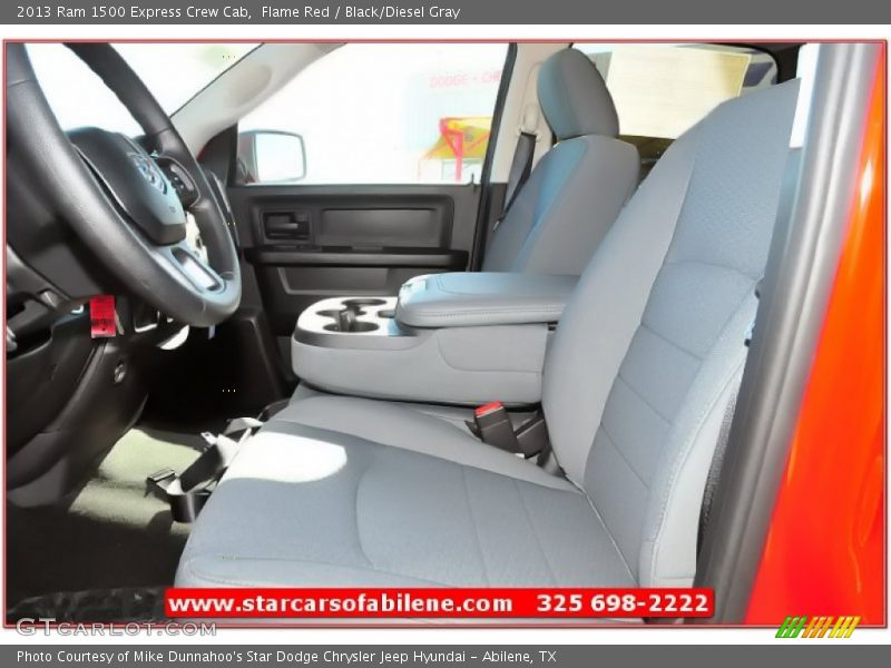 Flame Red / Black/Diesel Gray 2013 Ram 1500 Express Crew Cab