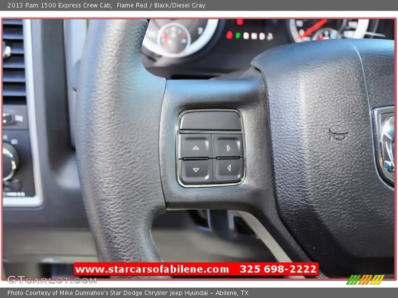 Flame Red / Black/Diesel Gray 2013 Ram 1500 Express Crew Cab