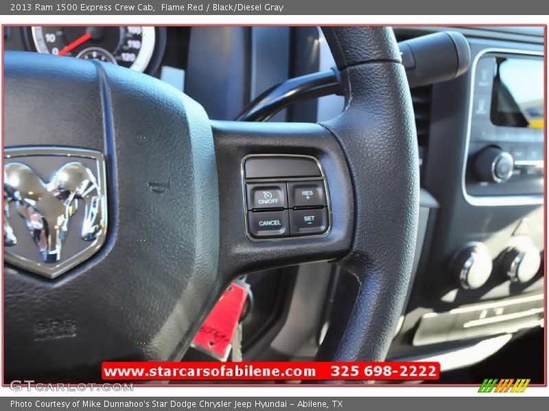 Flame Red / Black/Diesel Gray 2013 Ram 1500 Express Crew Cab