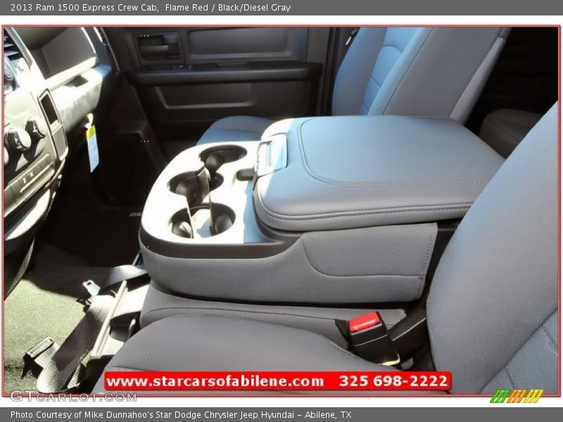 Flame Red / Black/Diesel Gray 2013 Ram 1500 Express Crew Cab