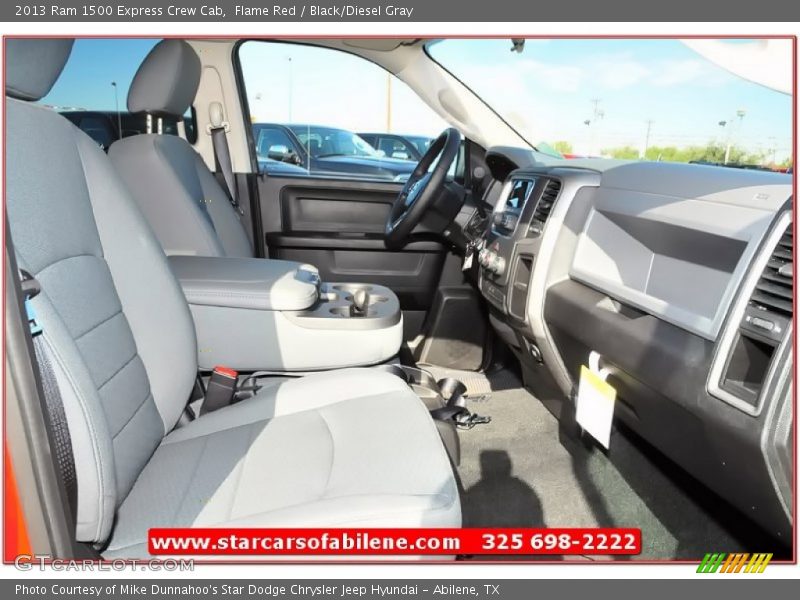 Flame Red / Black/Diesel Gray 2013 Ram 1500 Express Crew Cab