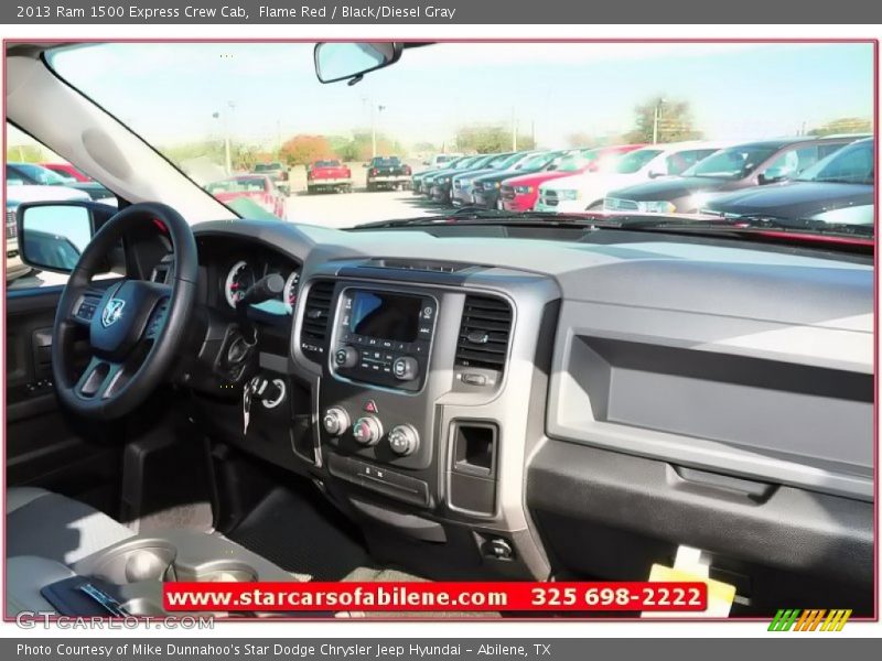 Flame Red / Black/Diesel Gray 2013 Ram 1500 Express Crew Cab