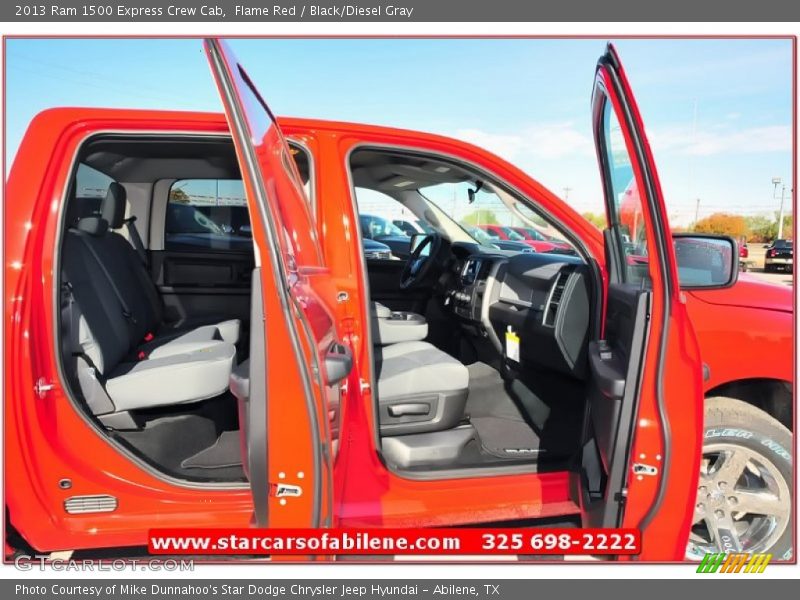 Flame Red / Black/Diesel Gray 2013 Ram 1500 Express Crew Cab
