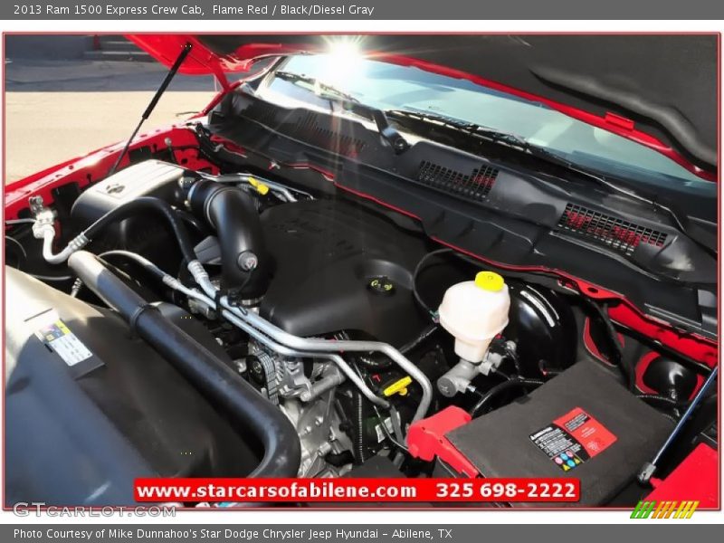 Flame Red / Black/Diesel Gray 2013 Ram 1500 Express Crew Cab