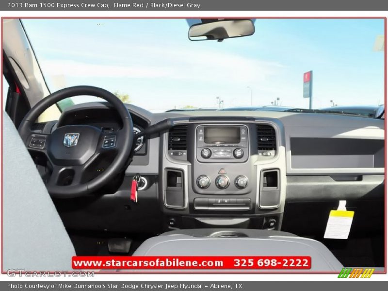 Flame Red / Black/Diesel Gray 2013 Ram 1500 Express Crew Cab