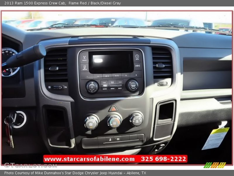 Flame Red / Black/Diesel Gray 2013 Ram 1500 Express Crew Cab