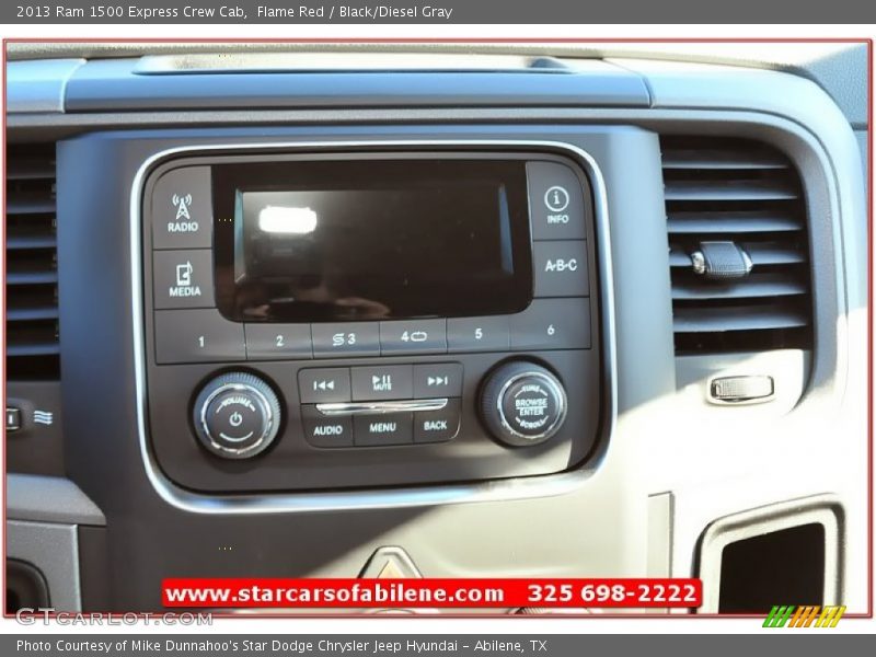 Flame Red / Black/Diesel Gray 2013 Ram 1500 Express Crew Cab