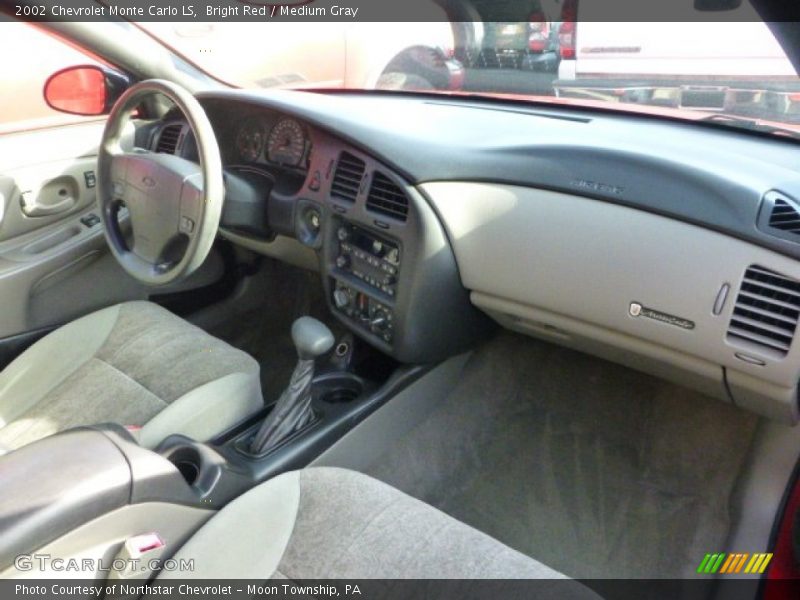 Bright Red / Medium Gray 2002 Chevrolet Monte Carlo LS