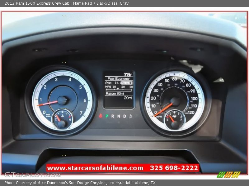 Flame Red / Black/Diesel Gray 2013 Ram 1500 Express Crew Cab