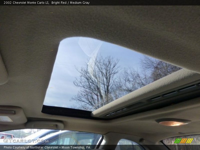 Bright Red / Medium Gray 2002 Chevrolet Monte Carlo LS