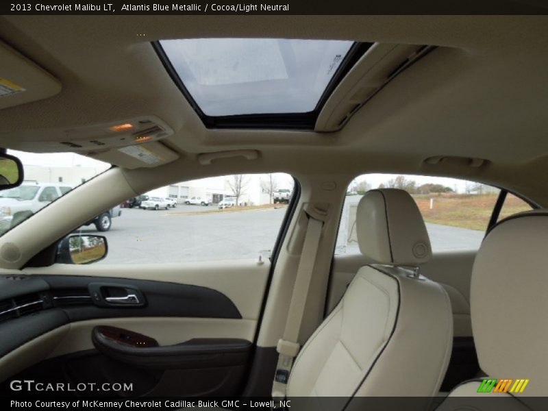 Atlantis Blue Metallic / Cocoa/Light Neutral 2013 Chevrolet Malibu LT