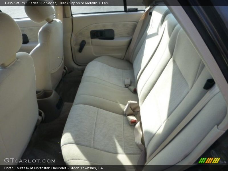Black Sapphire Metallic / Tan 1995 Saturn S Series SL2 Sedan