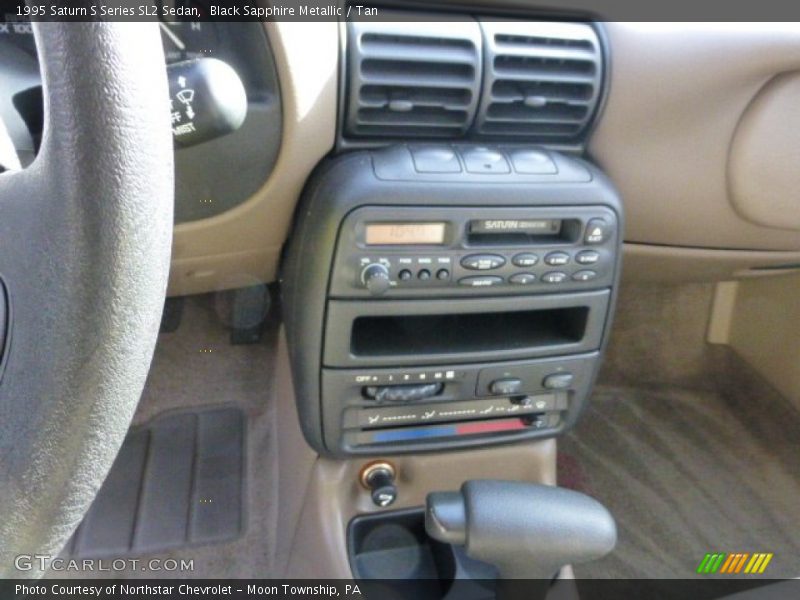 Black Sapphire Metallic / Tan 1995 Saturn S Series SL2 Sedan