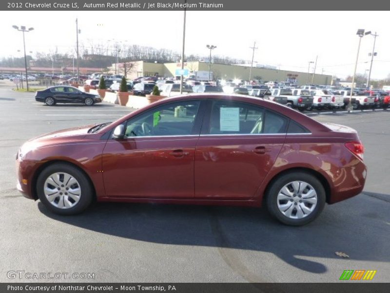 Autumn Red Metallic / Jet Black/Medium Titanium 2012 Chevrolet Cruze LS