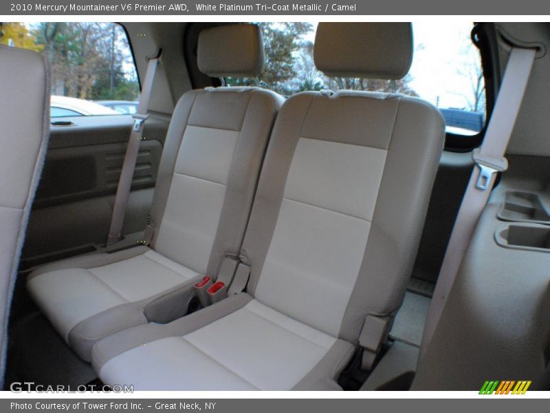 White Platinum Tri-Coat Metallic / Camel 2010 Mercury Mountaineer V6 Premier AWD