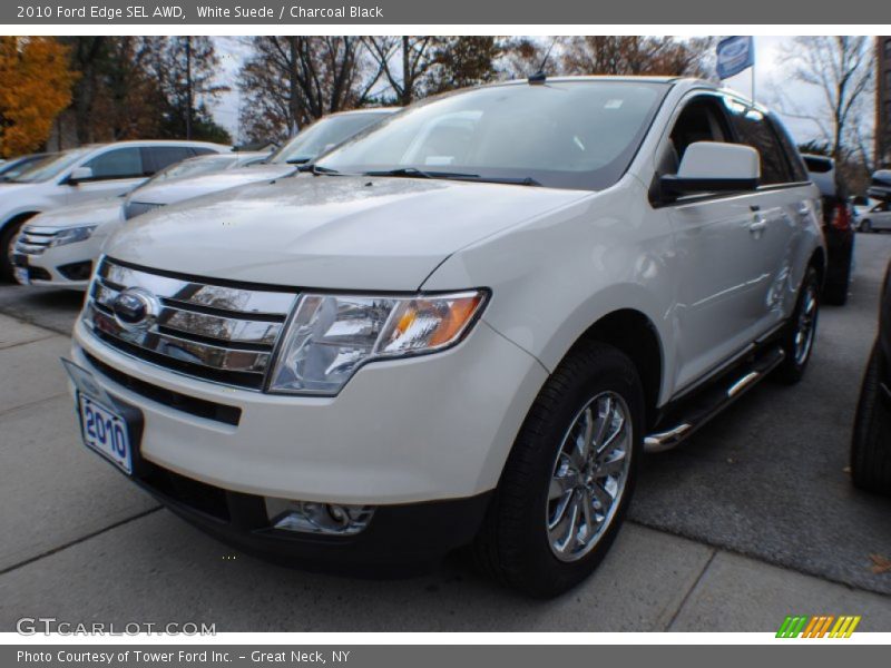 White Suede / Charcoal Black 2010 Ford Edge SEL AWD