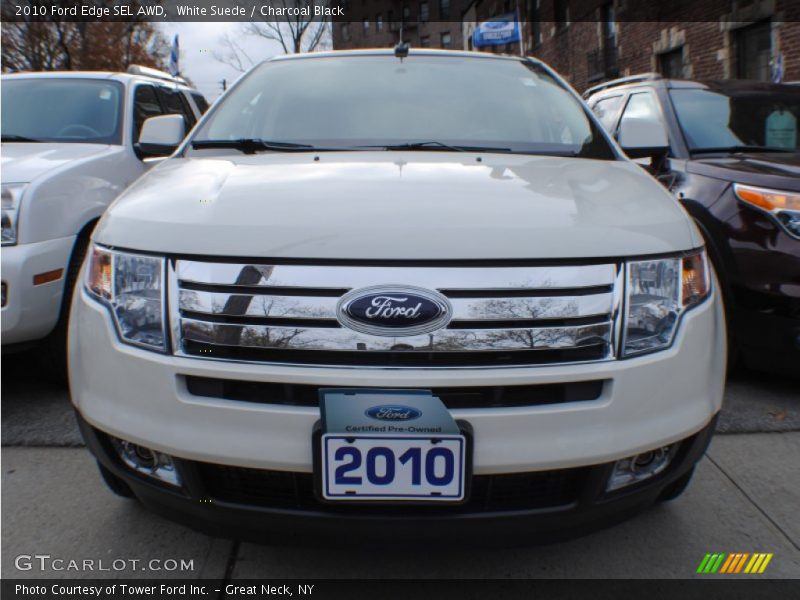 White Suede / Charcoal Black 2010 Ford Edge SEL AWD