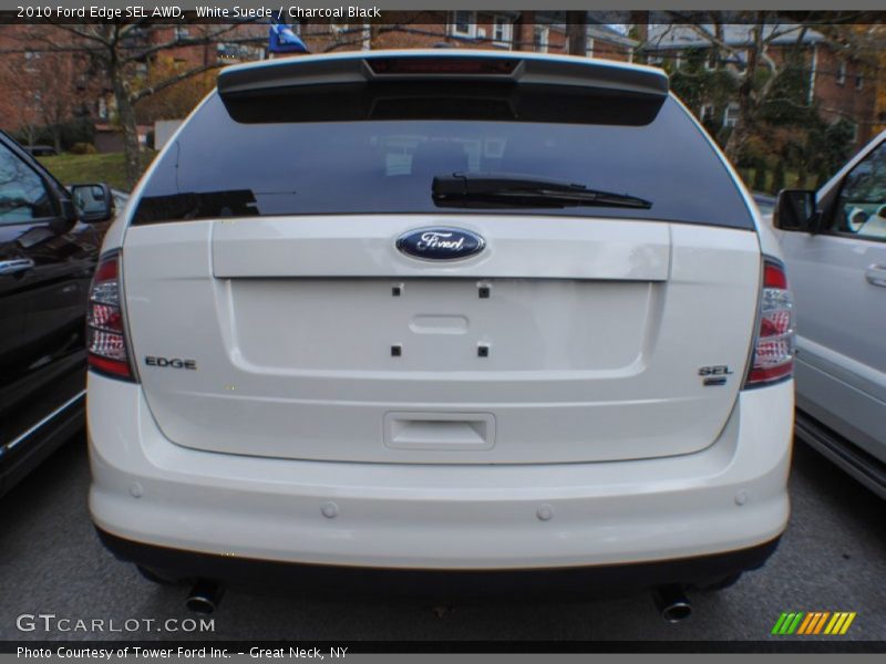 White Suede / Charcoal Black 2010 Ford Edge SEL AWD