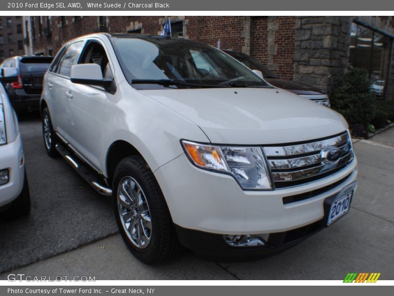 White Suede / Charcoal Black 2010 Ford Edge SEL AWD