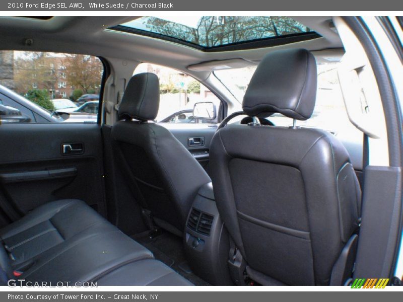 White Suede / Charcoal Black 2010 Ford Edge SEL AWD