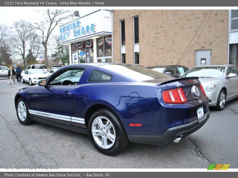 Kona Blue Metallic / Stone 2012 Ford Mustang V6 Coupe