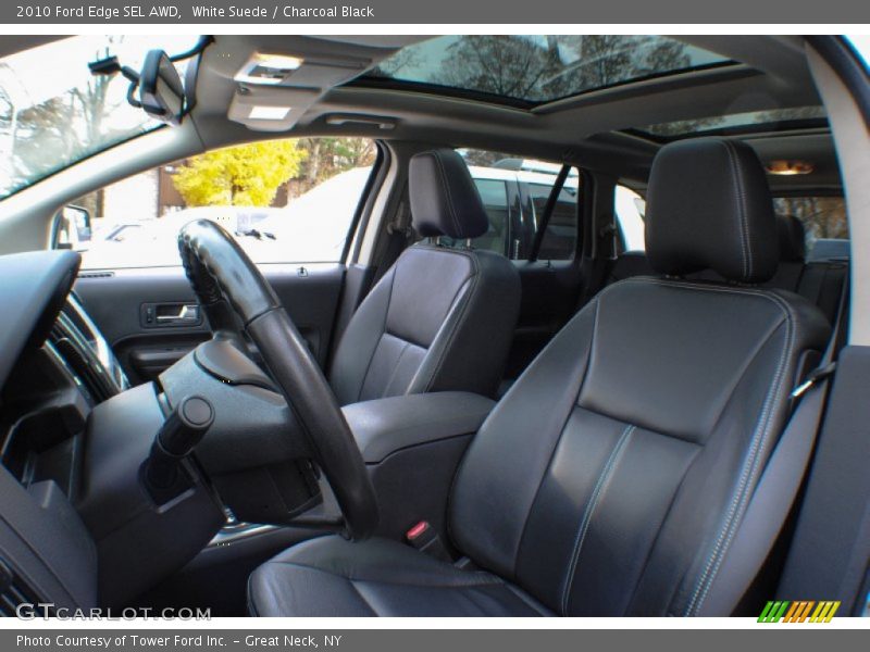 White Suede / Charcoal Black 2010 Ford Edge SEL AWD