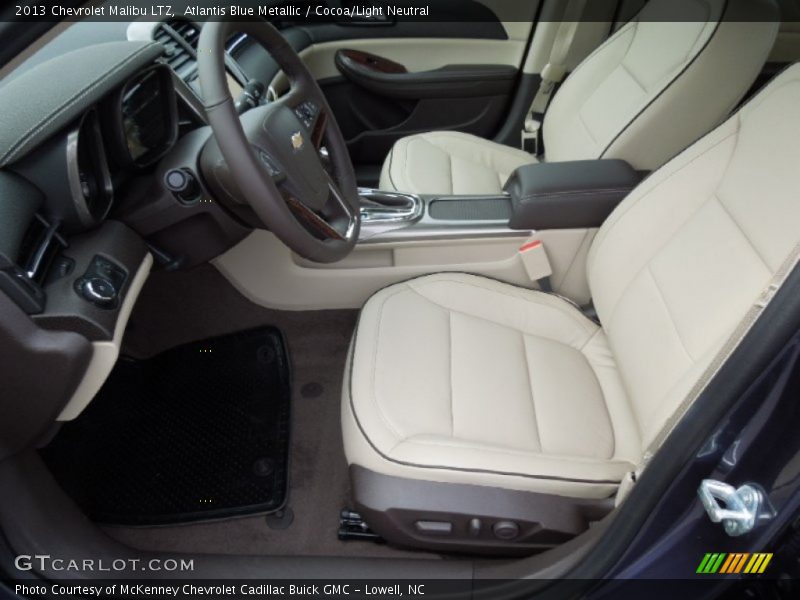 Atlantis Blue Metallic / Cocoa/Light Neutral 2013 Chevrolet Malibu LTZ