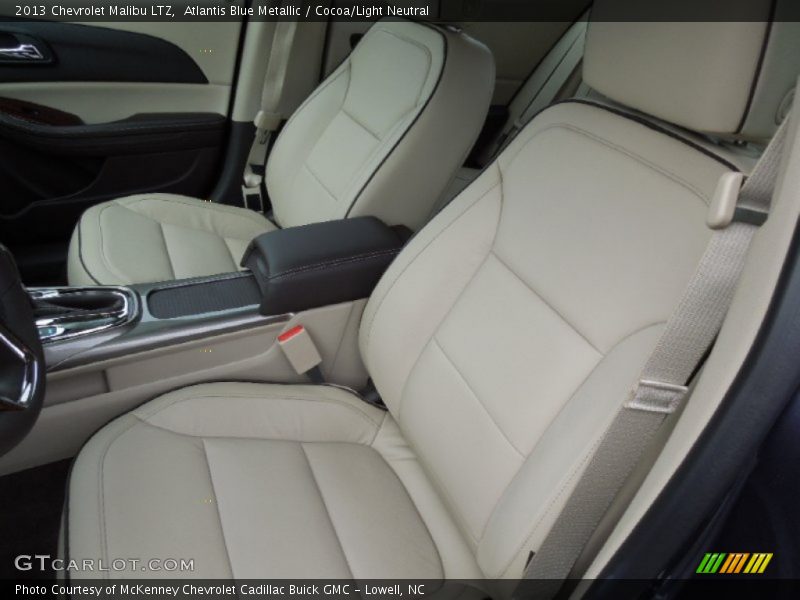 Atlantis Blue Metallic / Cocoa/Light Neutral 2013 Chevrolet Malibu LTZ