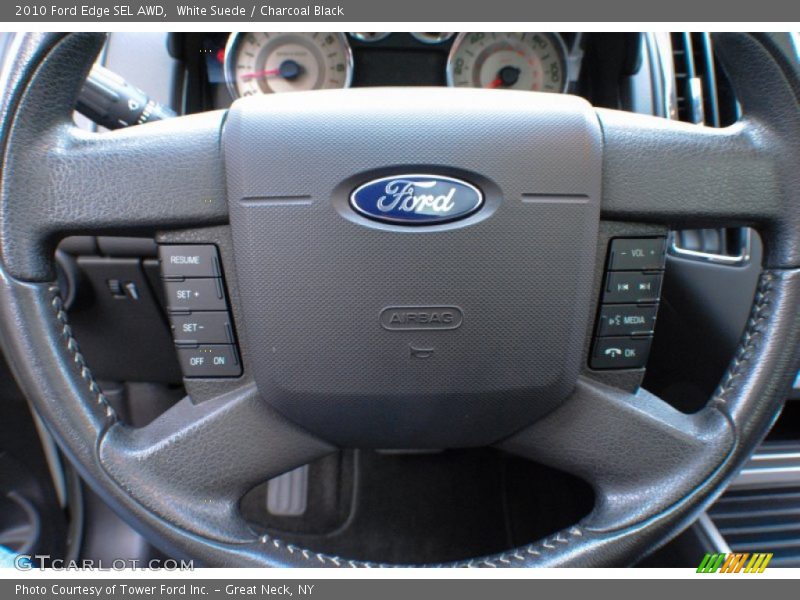 White Suede / Charcoal Black 2010 Ford Edge SEL AWD