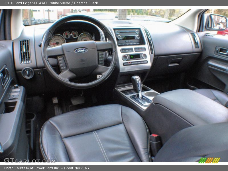 White Suede / Charcoal Black 2010 Ford Edge SEL AWD