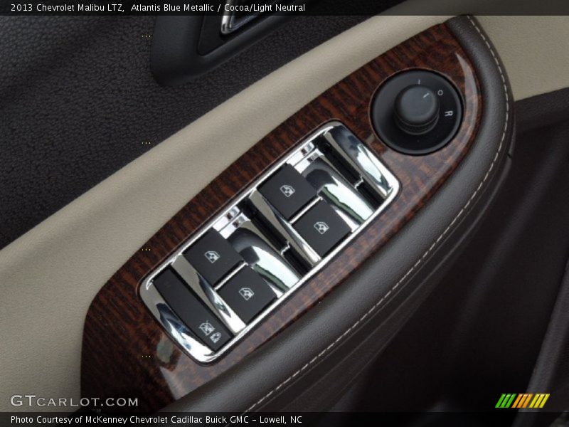 Atlantis Blue Metallic / Cocoa/Light Neutral 2013 Chevrolet Malibu LTZ